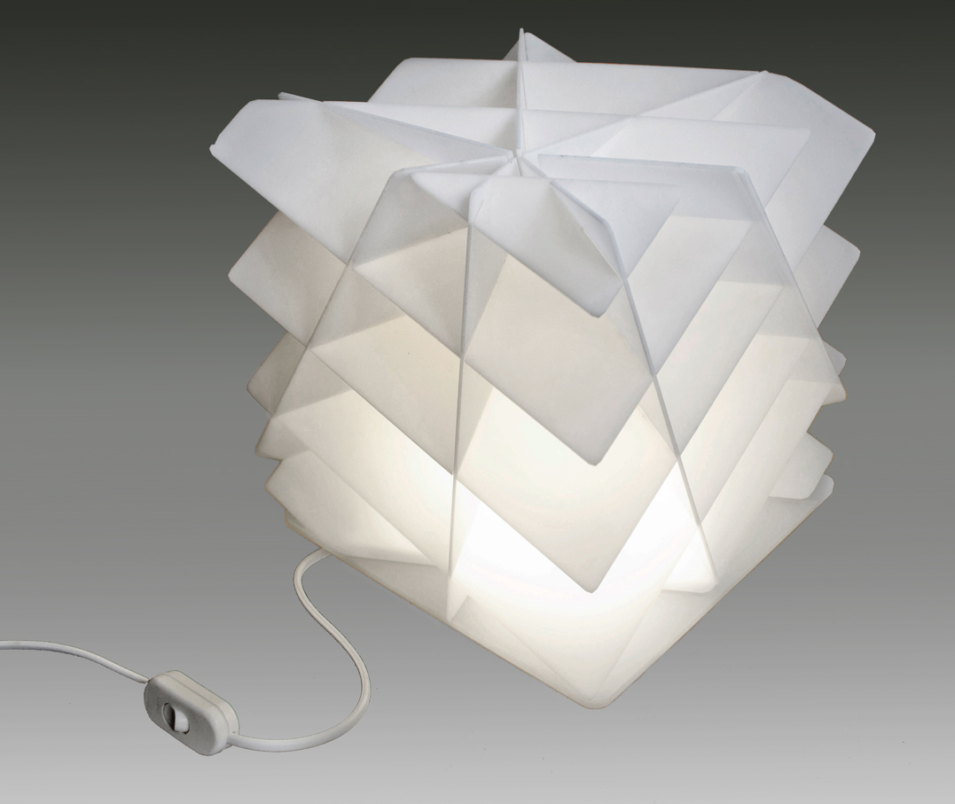 Lampara Hipercubo - LED - Acrilico - by Alela - desktop led lamp